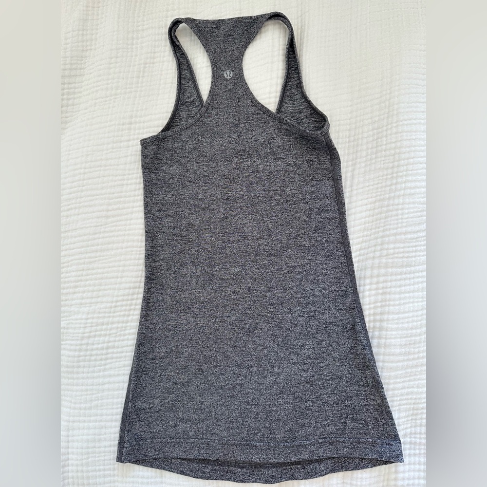 Lululemon cool racerback heathered black size 2